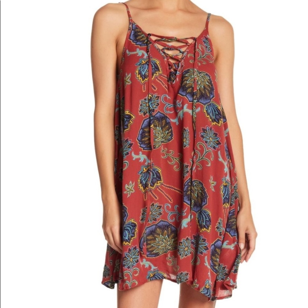 Strappy Mini Shift Dress